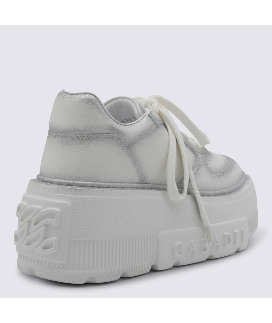 CASADEI Белые кожаные кроссовки, фото 3