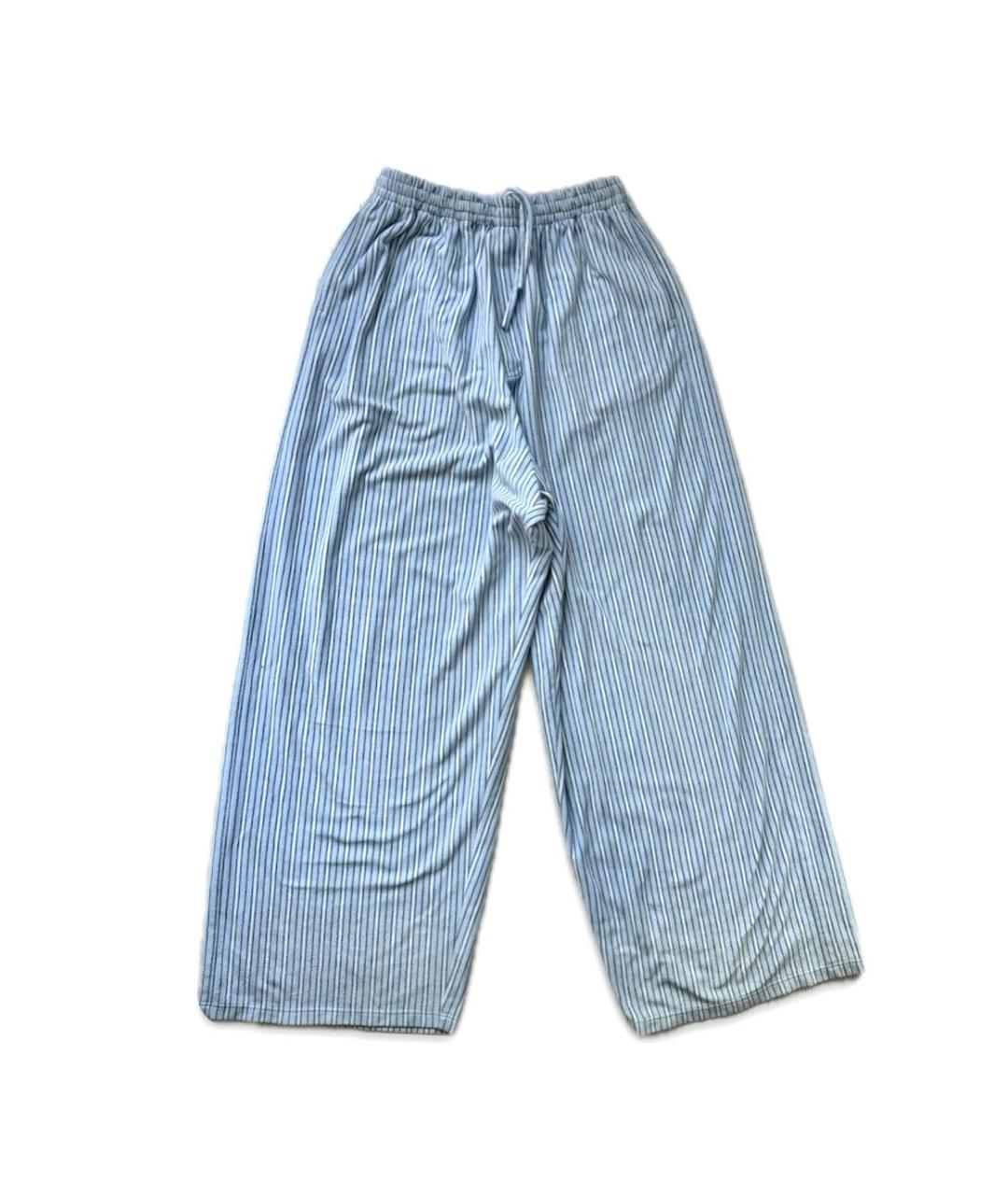 BALENCIAGA Голубые полиэстеровые брюки широкие, фото 9
