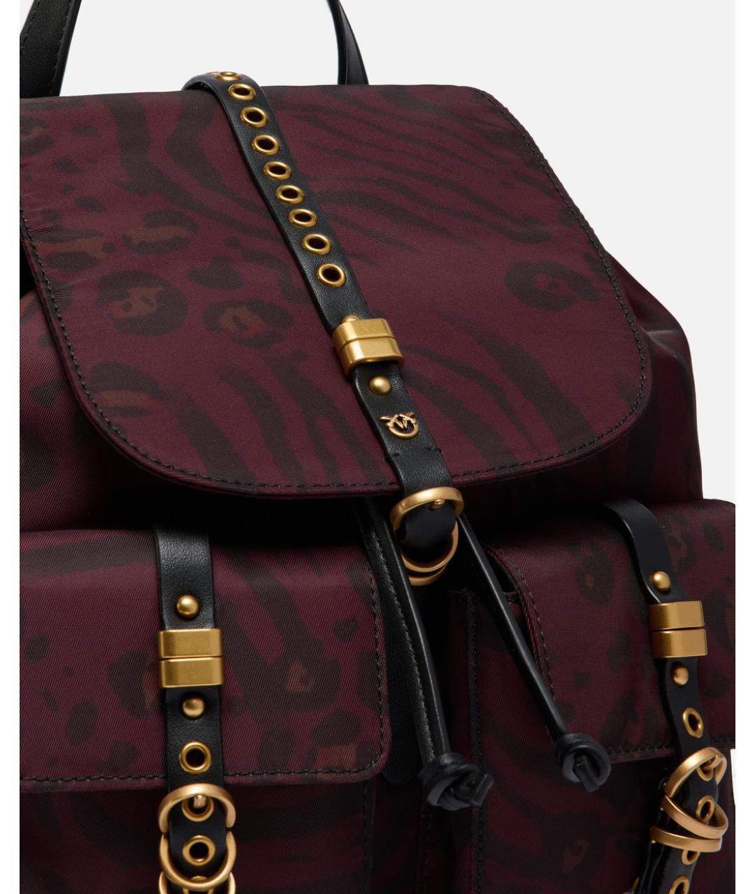 PINKO Фиолетовый синтетический рюкзак, фото 4