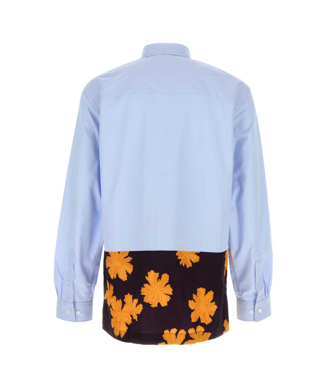 DRIES VAN NOTEN Голубая хлопковая кэжуал рубашка, фото 2