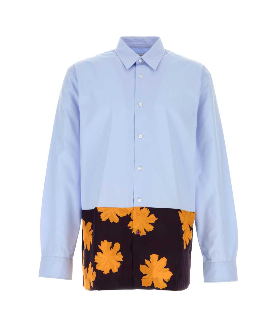 DRIES VAN NOTEN Голубая хлопковая кэжуал рубашка, фото 1