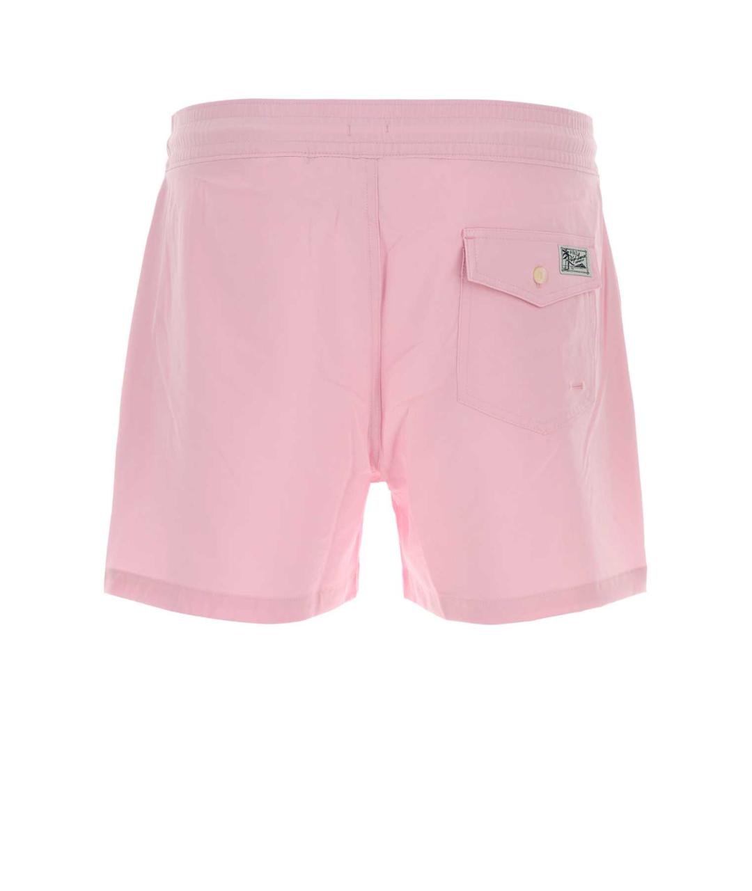 POLO RALPH LAUREN Розовые полиэстеровые шорты, фото 2