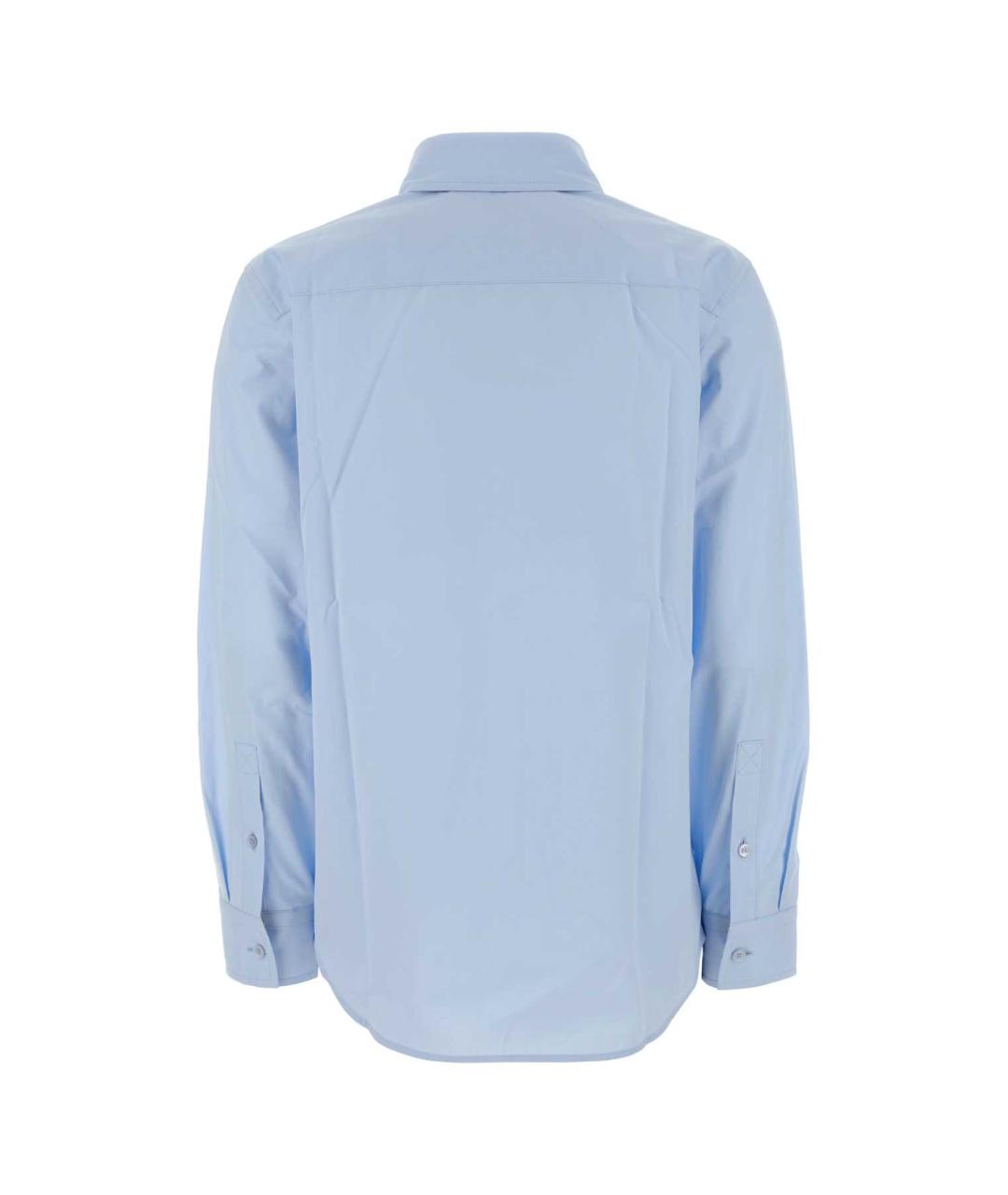 BURBERRY Голубая хлопковая рубашка, фото 2