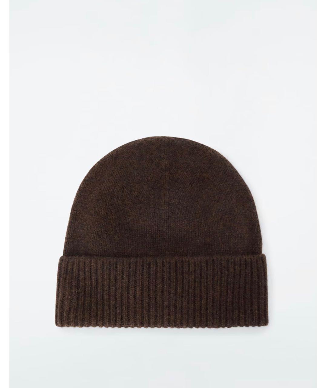 COS Коричневая кашемировая шапка, фото 6