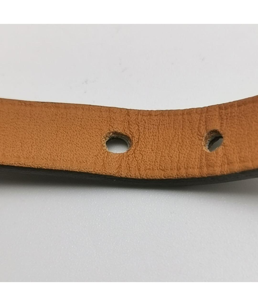 HERMES Коричневый кожаный браслет, фото 8