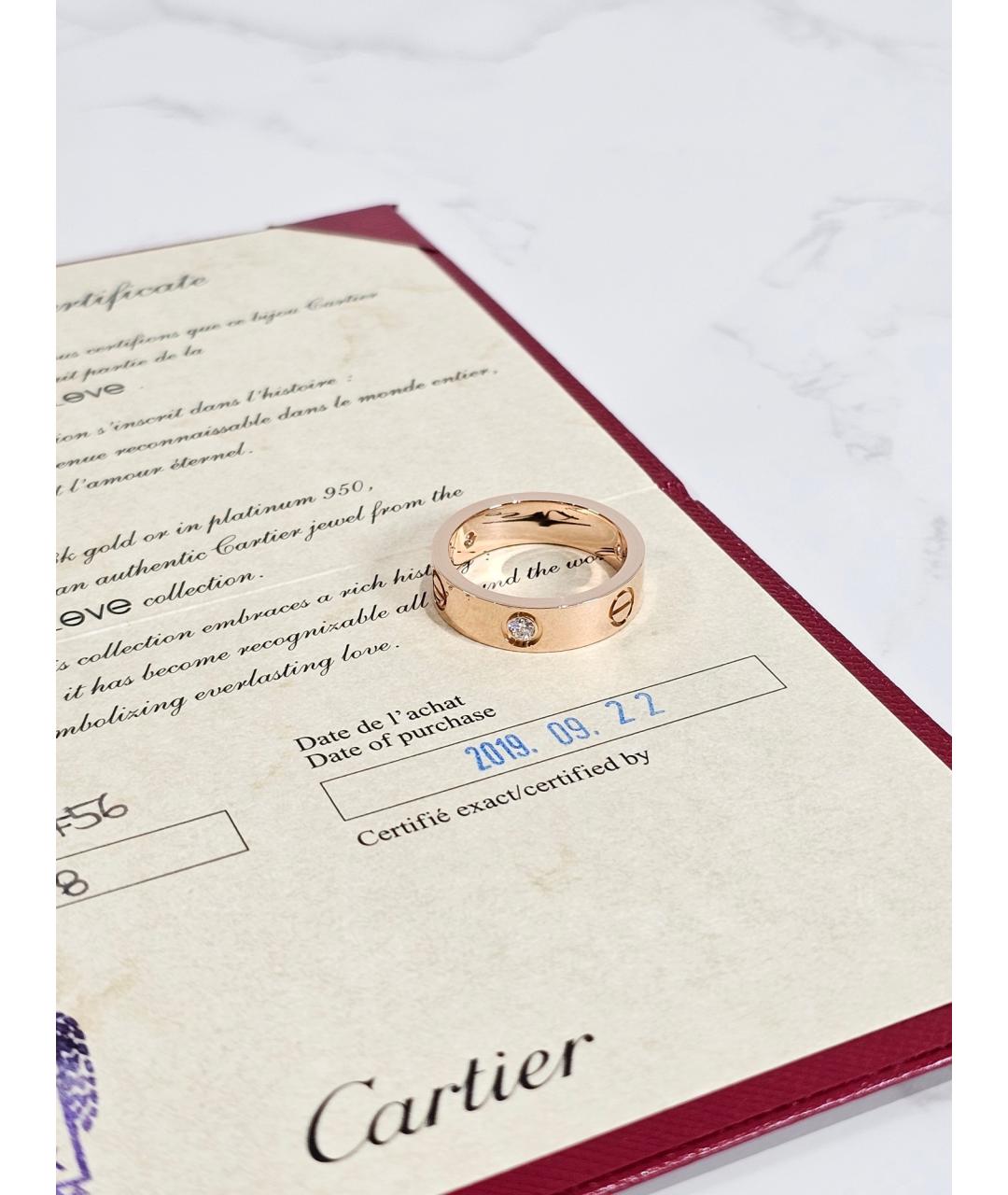 CARTIER Золотое кольцо из розового золота, фото 2