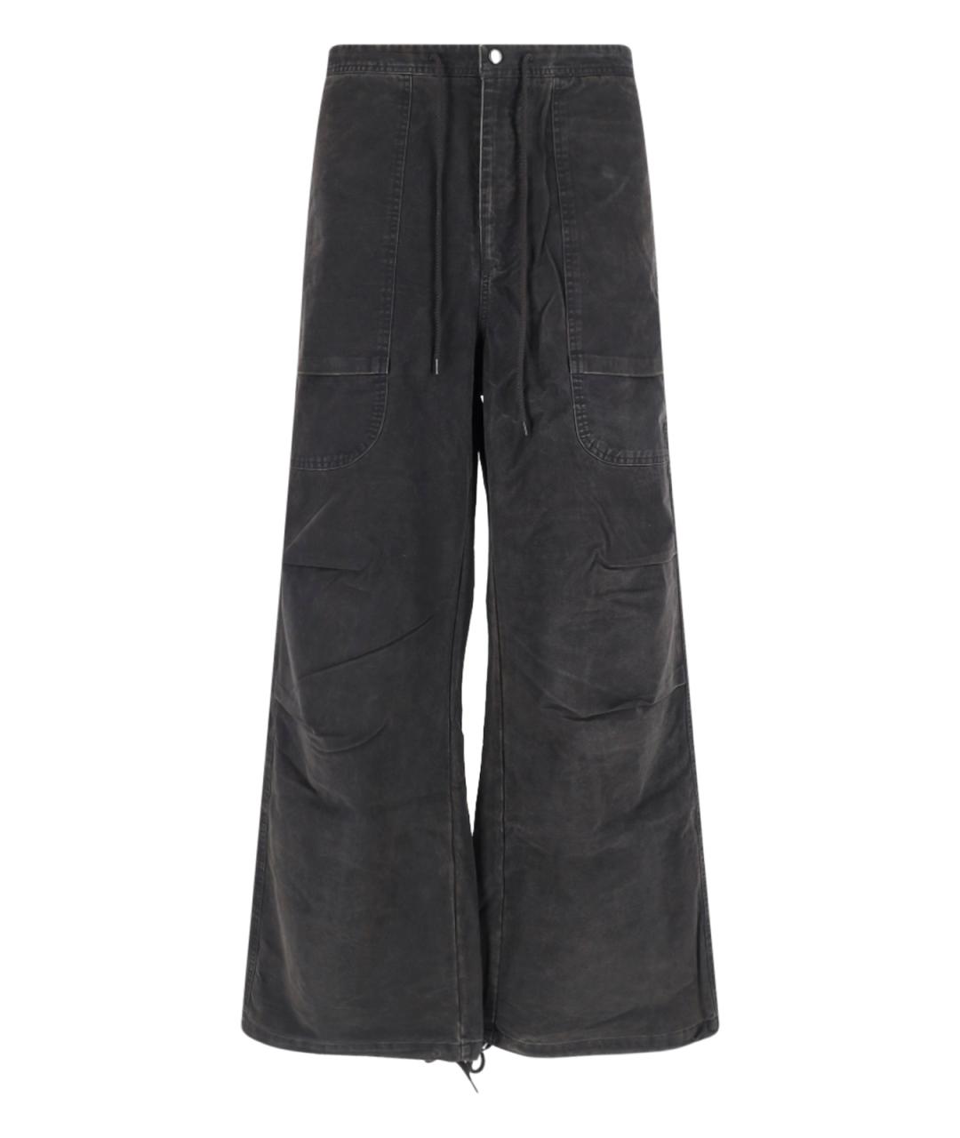 entire studios Черные хлопковые повседневные брюки, фото 1