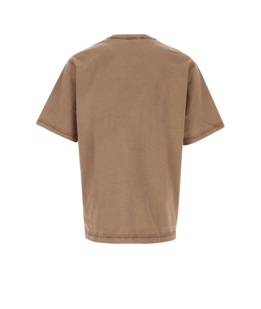 DOLCE&GABBANA Бежевая хлопковая футболка, фото 2