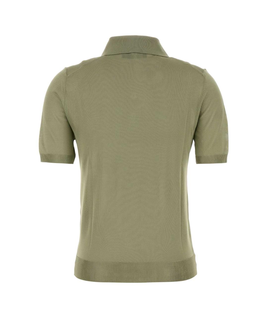 FENDI Зеленая вискозная футболка, фото 2