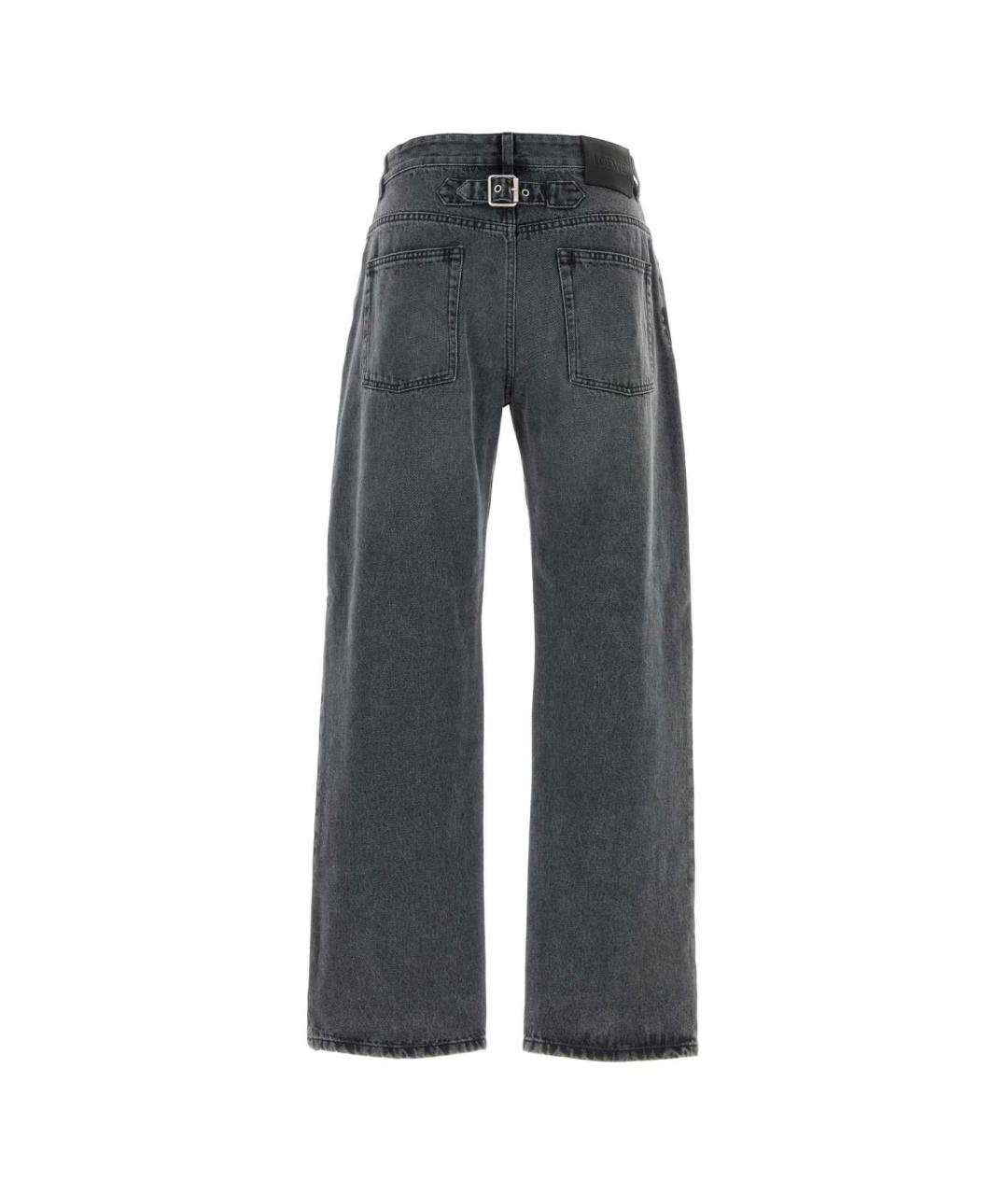 LOEWE Черные хлопковые прямые джинсы, фото 2