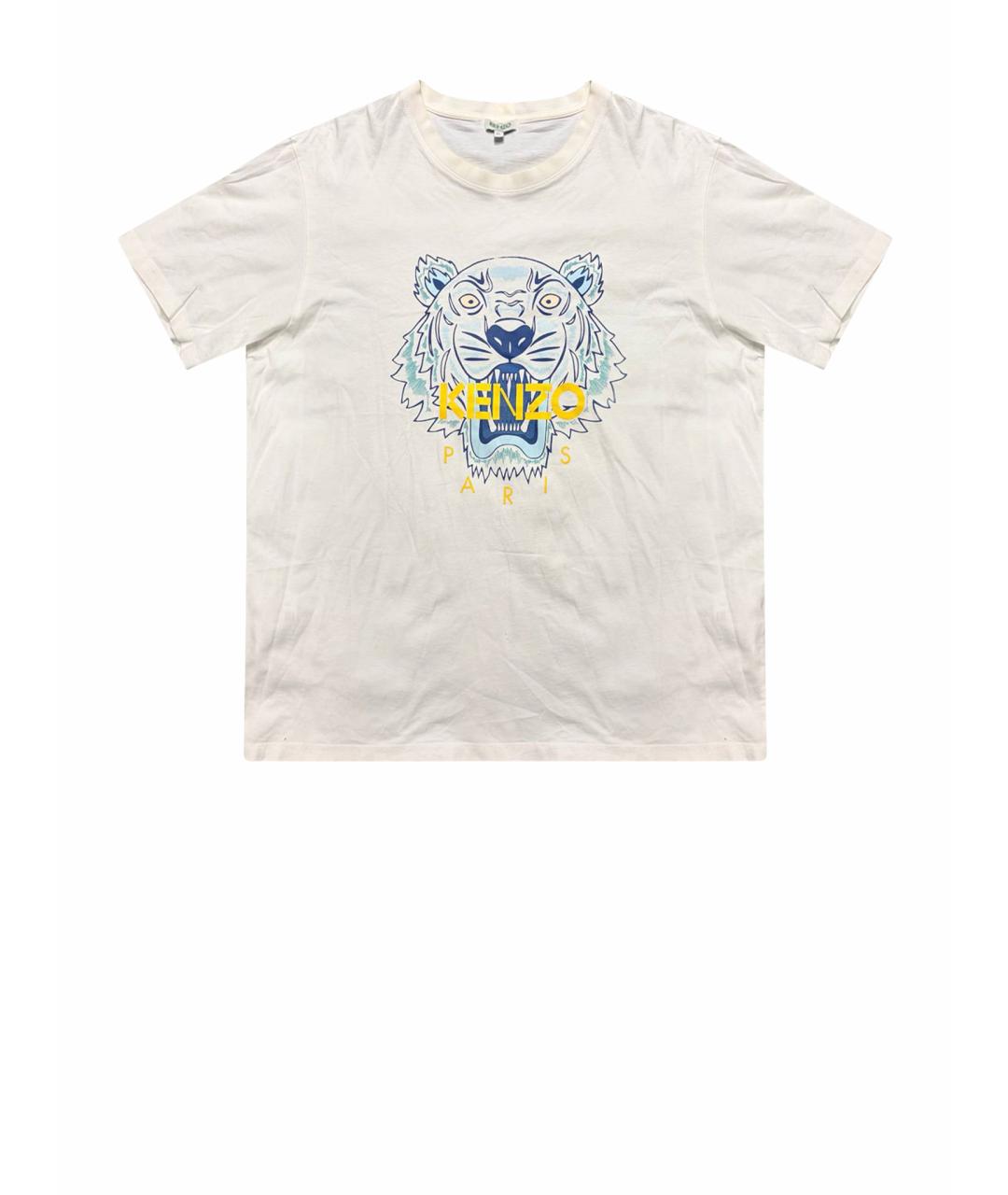 KENZO Белая хлопковая футболка, фото 1