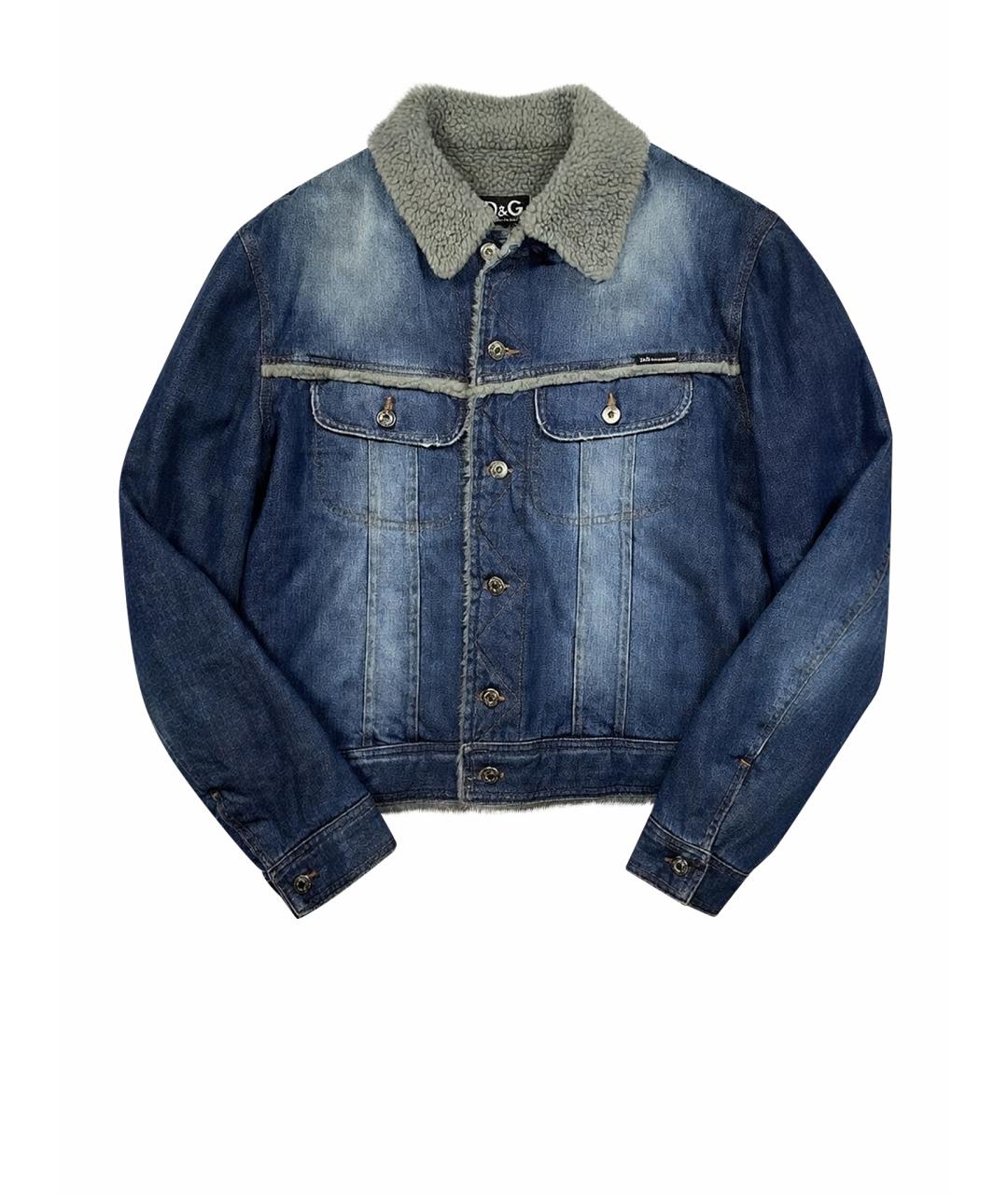 DOLCE&GABBANA Синяя деним куртка, фото 1