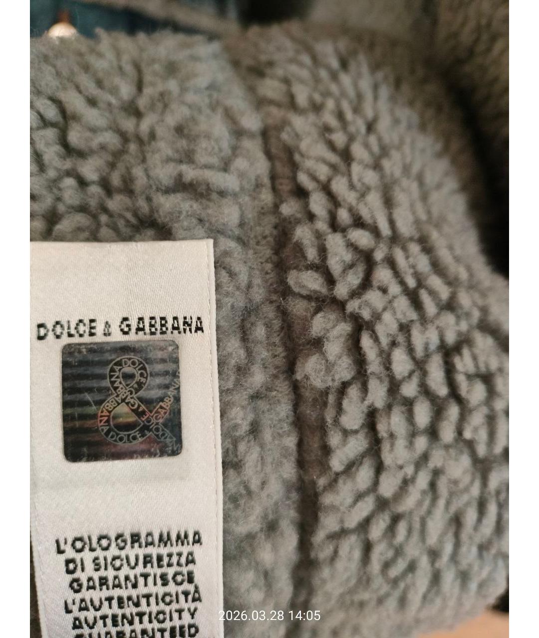 DOLCE&GABBANA Синяя деним куртка, фото 3