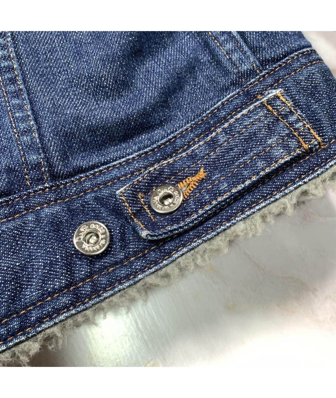 DOLCE&GABBANA Синяя деним куртка, фото 5