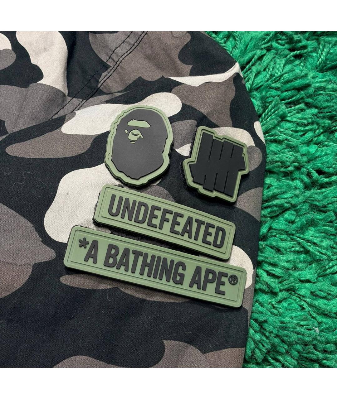 BAPE Антрацитовый полиэстеровый тренч / плащ, фото 3