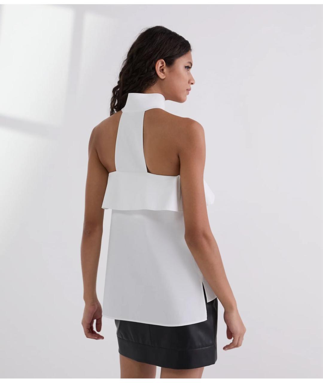 KARL LAGERFELD Белая хлопковая блузы, фото 3