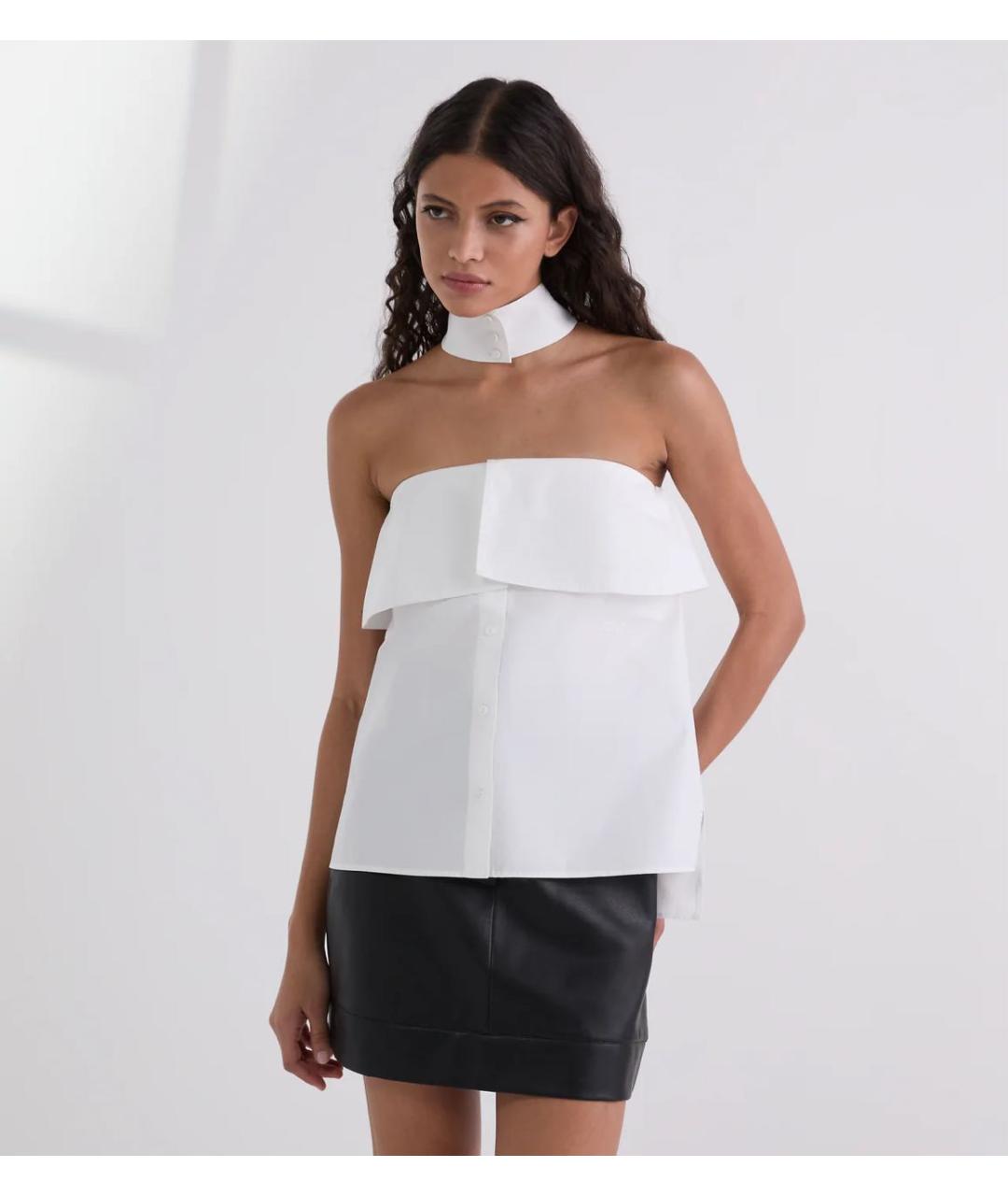 KARL LAGERFELD Белая хлопковая блузы, фото 2