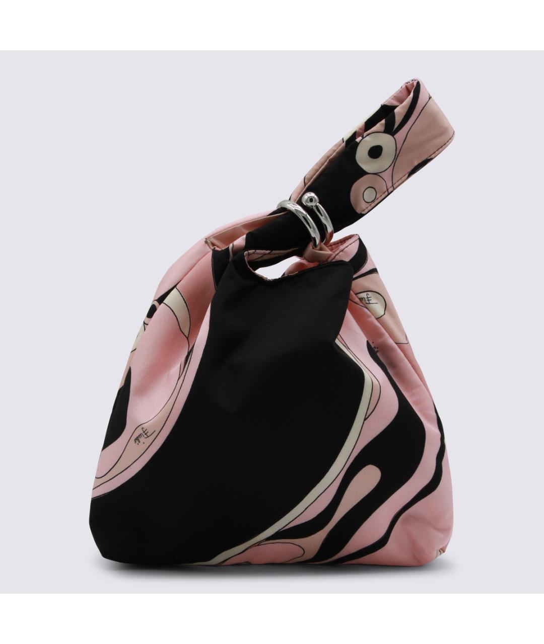 EMILIO PUCCI Бежевая тканевая сумка с короткими ручками, фото 4