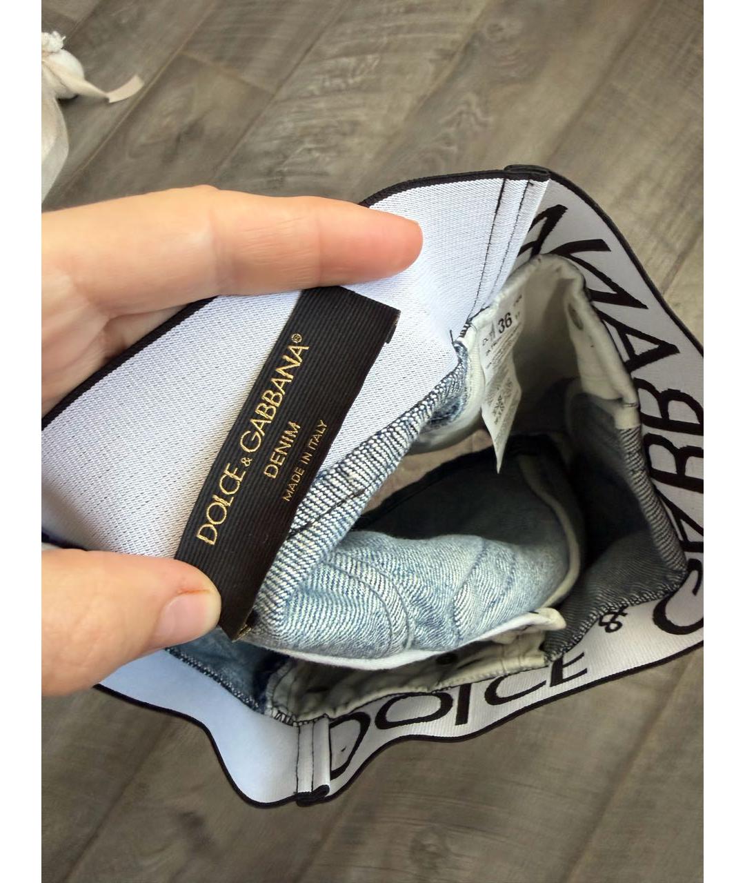 DOLCE&GABBANA Деним юбка мини, фото 4