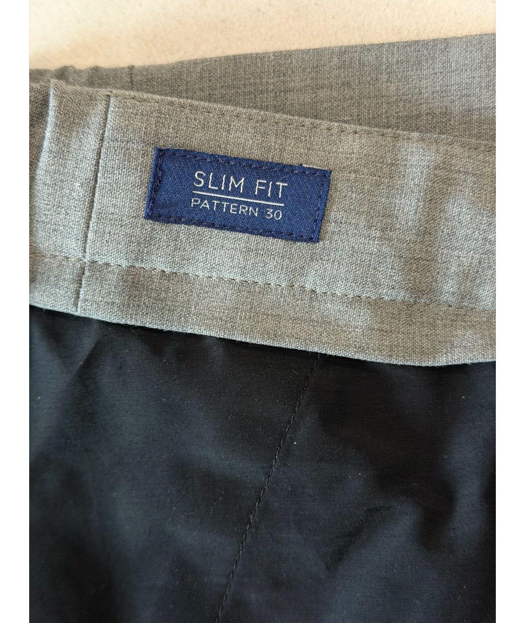 INCOTEX Серые хлопковые повседневные брюки, фото 6