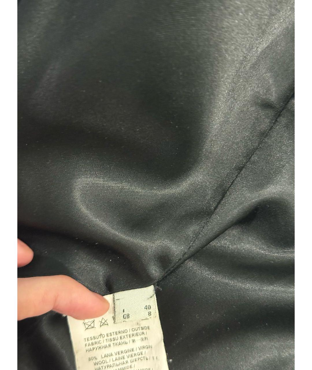 PINKO Черное шерстяное пальто, фото 3