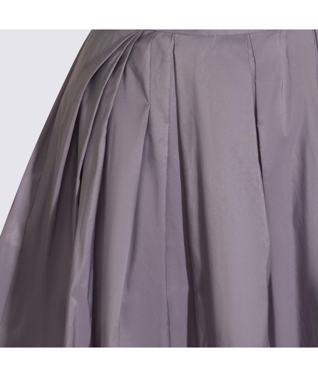 ELISABETTA FRANCHI Фиолетовое полиэстеровое вечернее платье, фото 4