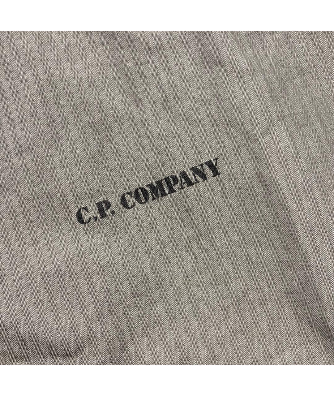 CP COMPANY Антрацитовое хлопко-полиэстеровое поло с коротким рукавом, фото 3