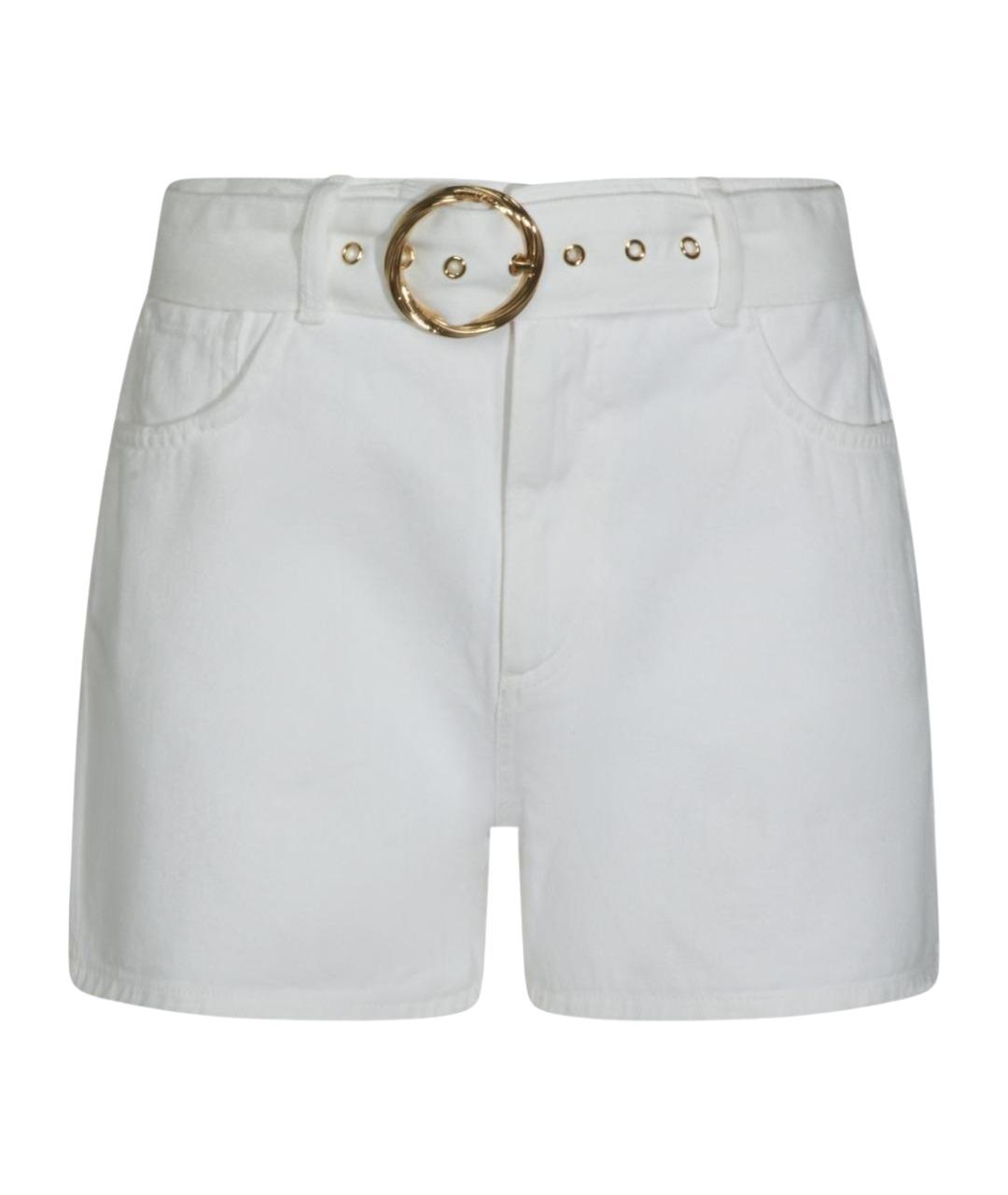 TWIN-SET Белые хлопковые шорты, фото 1