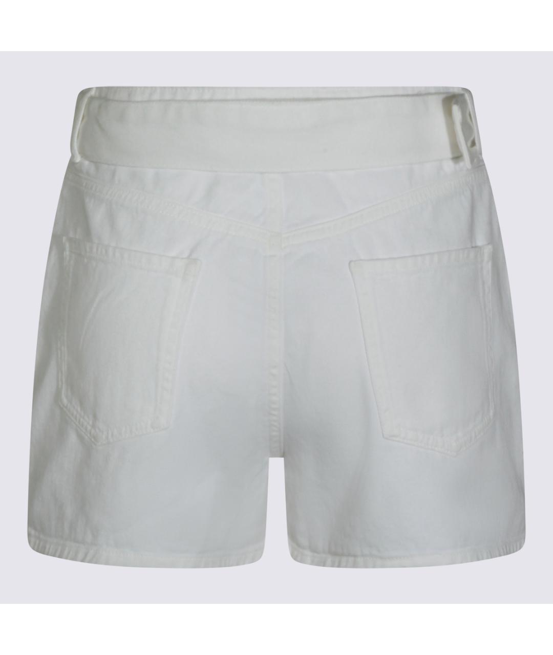 TWIN-SET Белые хлопковые шорты, фото 2