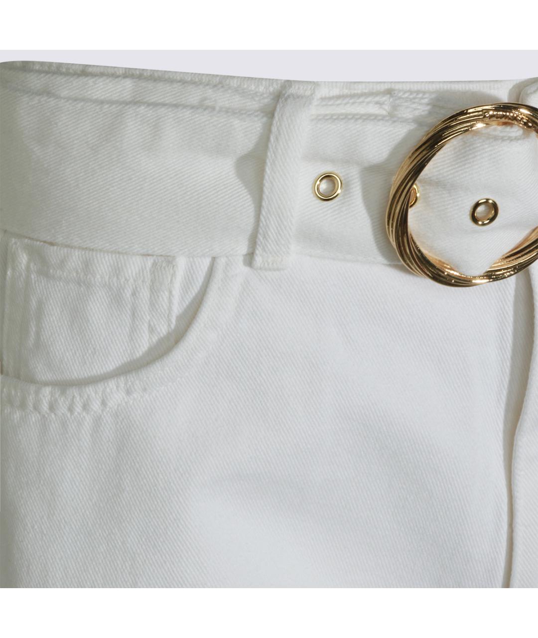TWIN-SET Белые хлопковые шорты, фото 3
