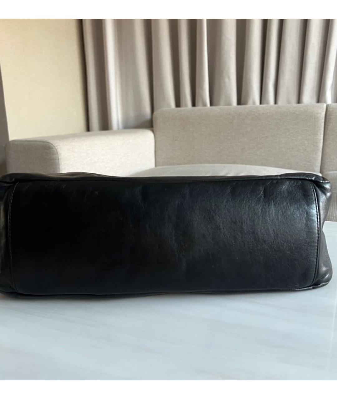 CHANEL Черная кожаная сумка тоут, фото 5