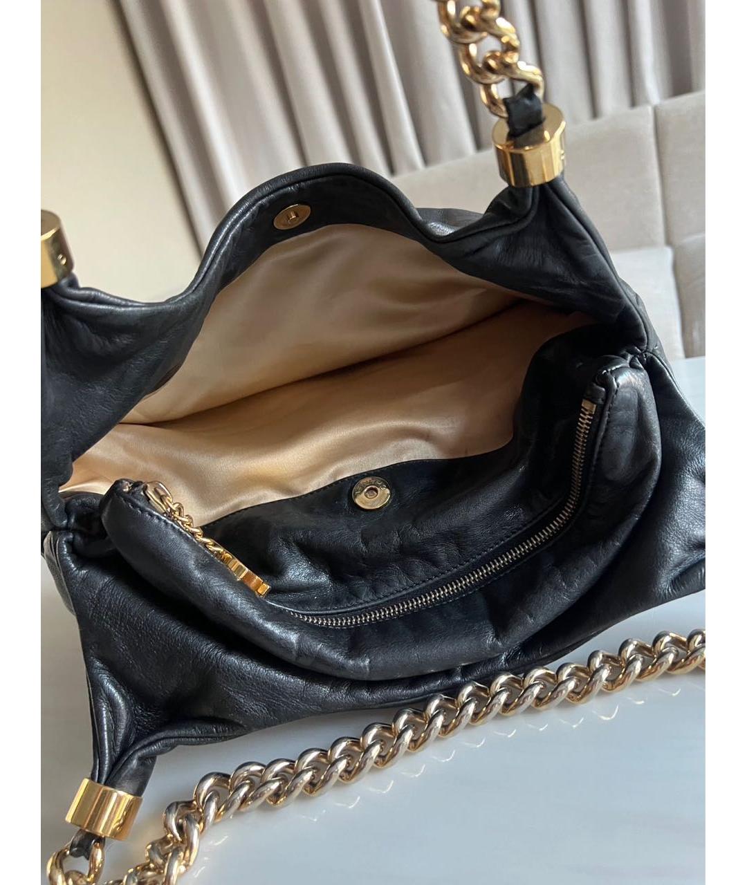 CHANEL Черная кожаная сумка тоут, фото 6