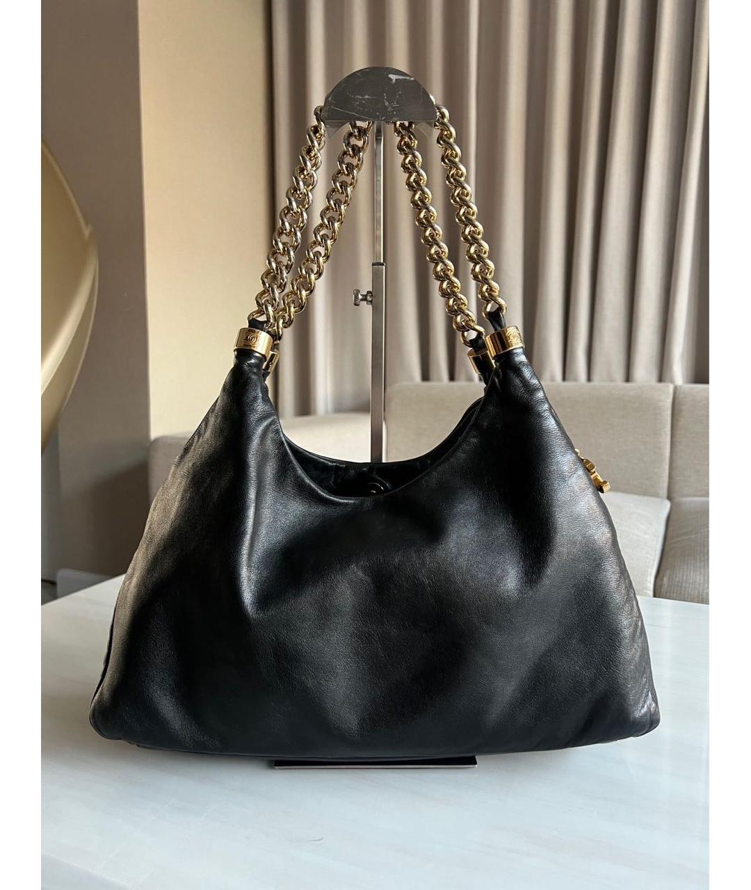 CHANEL Черная кожаная сумка тоут, фото 3