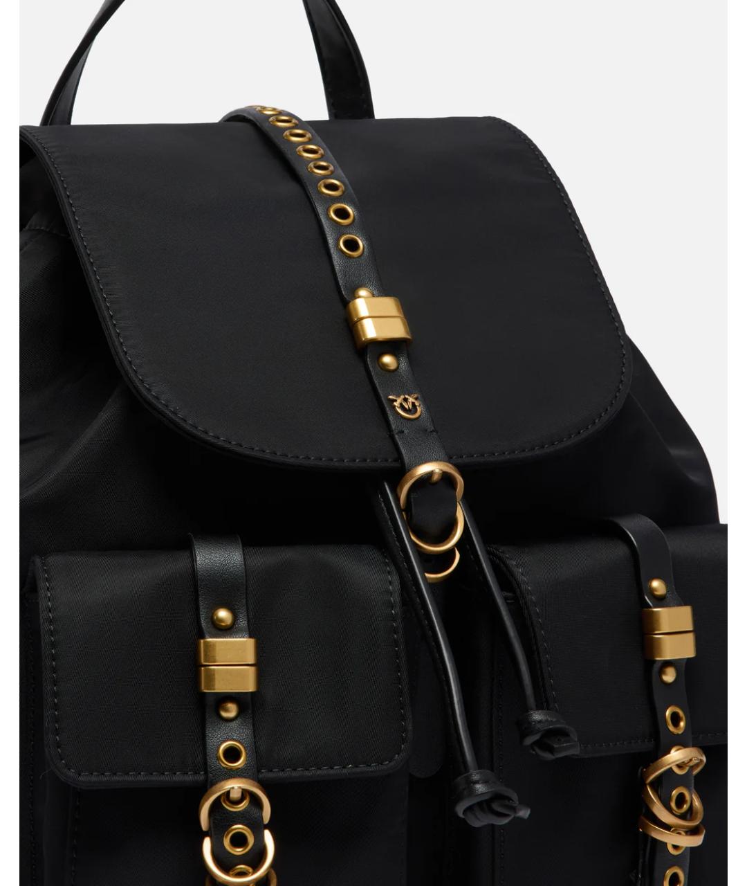 PINKO Черный синтетический рюкзак, фото 3