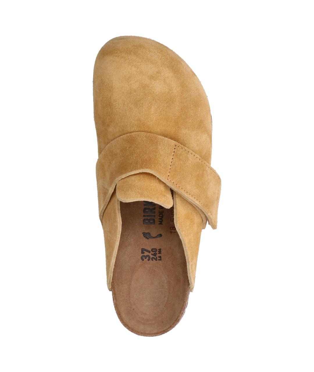 BIRKENSTOCK Желтые замшевые сандалии, фото 5