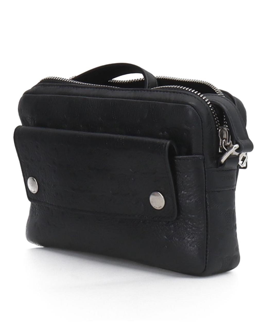 CELINE Черная кожаная сумка на плечо, фото 2