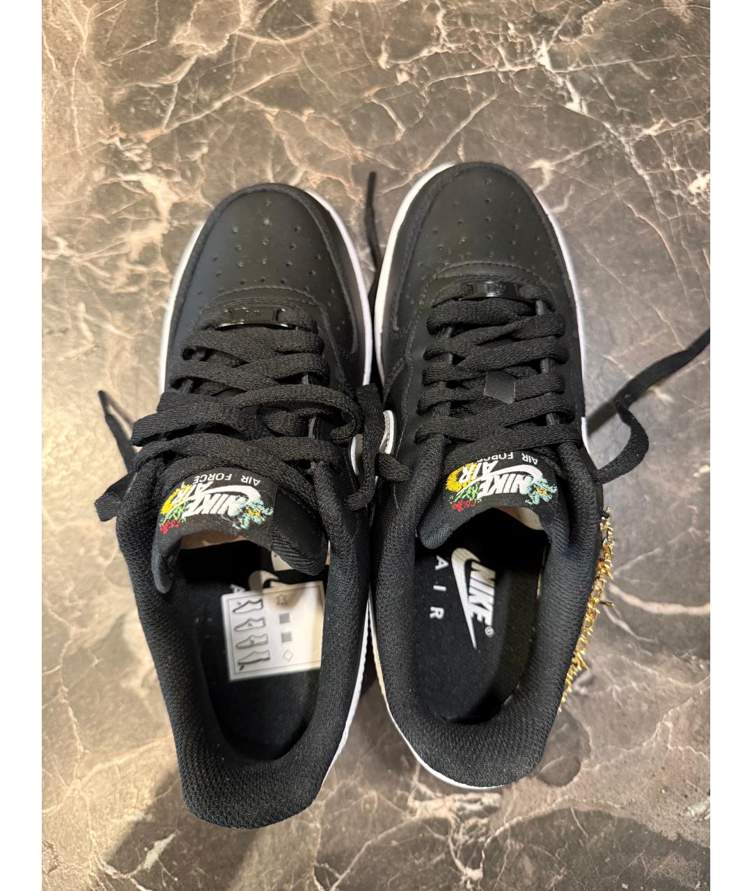 NIKE Черные кожаные кеды, фото 3