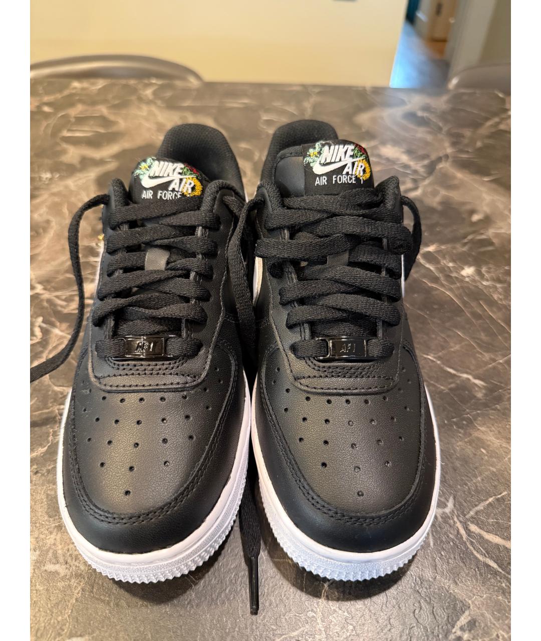 NIKE Черные кожаные кеды, фото 2