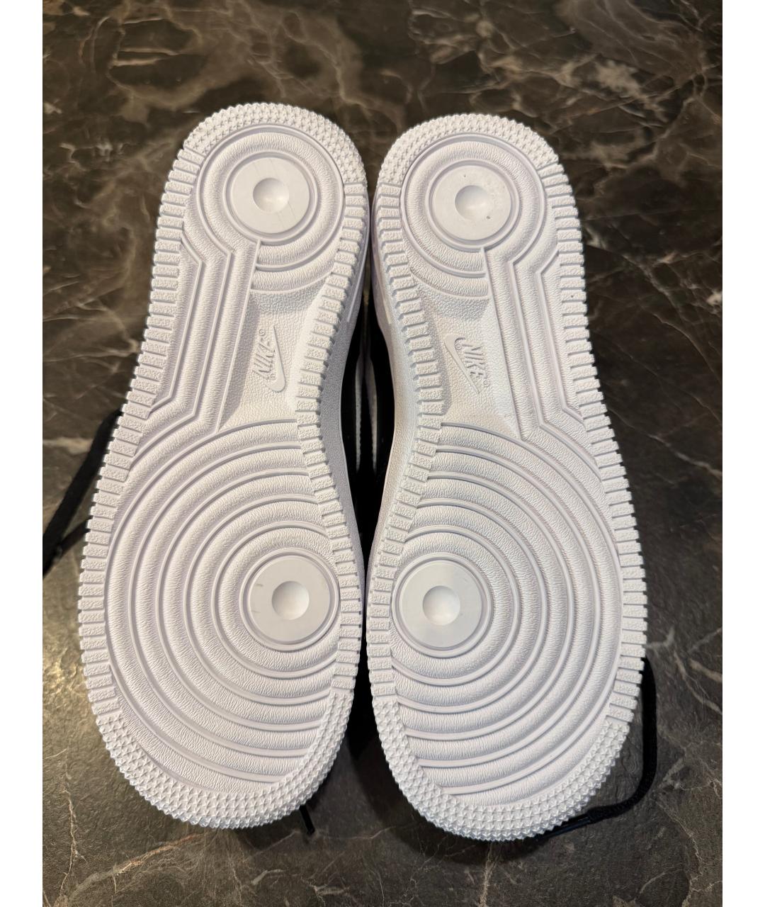 NIKE Черные кожаные кеды, фото 5