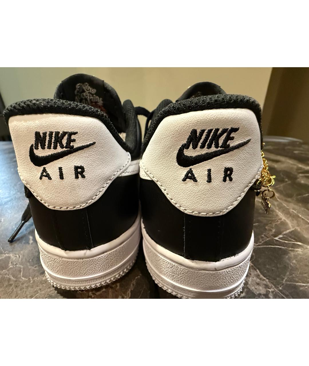 NIKE Черные кожаные кеды, фото 4