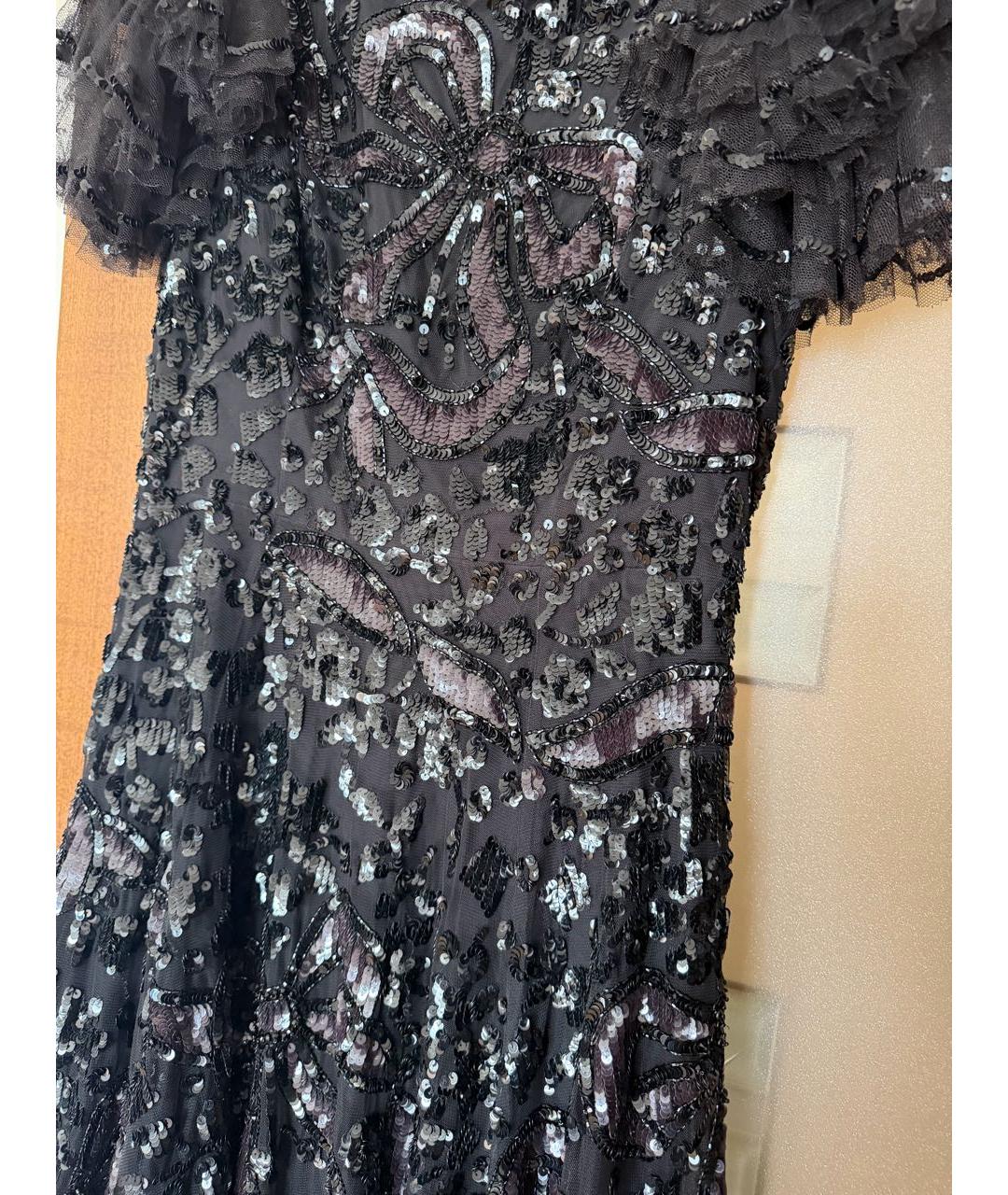 NEEDLE & THREAD Черное вечернее платье, фото 7