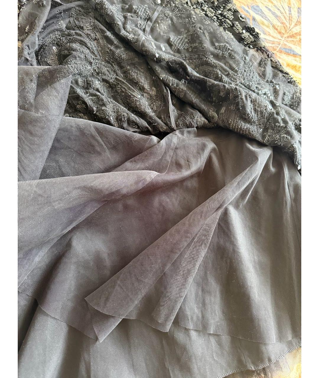 NEEDLE & THREAD Черное вечернее платье, фото 8