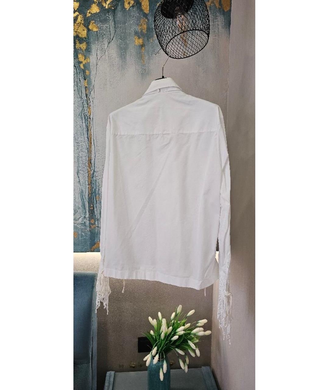 ERMANNO SCERVINO Белая хлопковая рубашка, фото 2