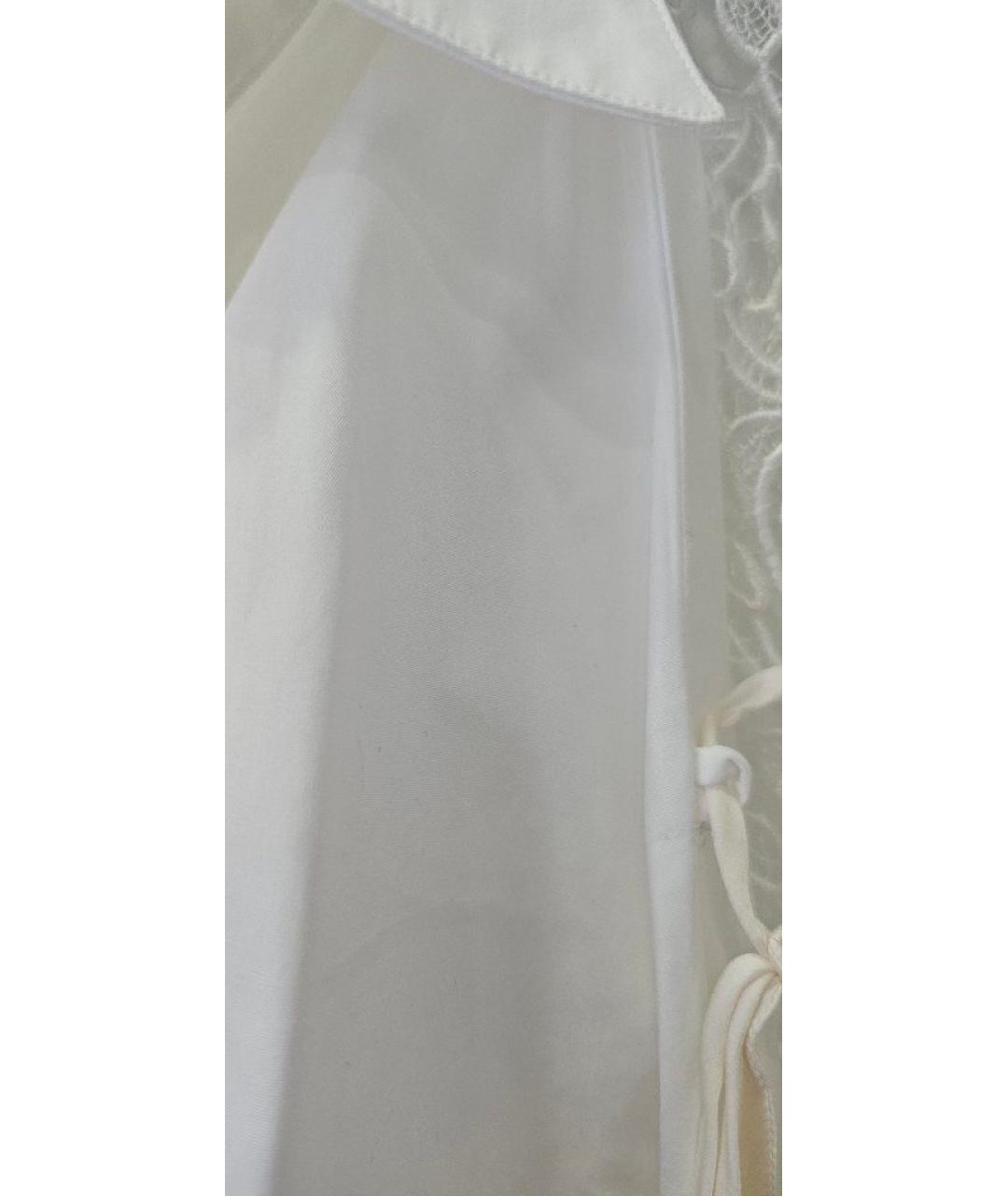 ERMANNO SCERVINO Белая хлопковая рубашка, фото 4