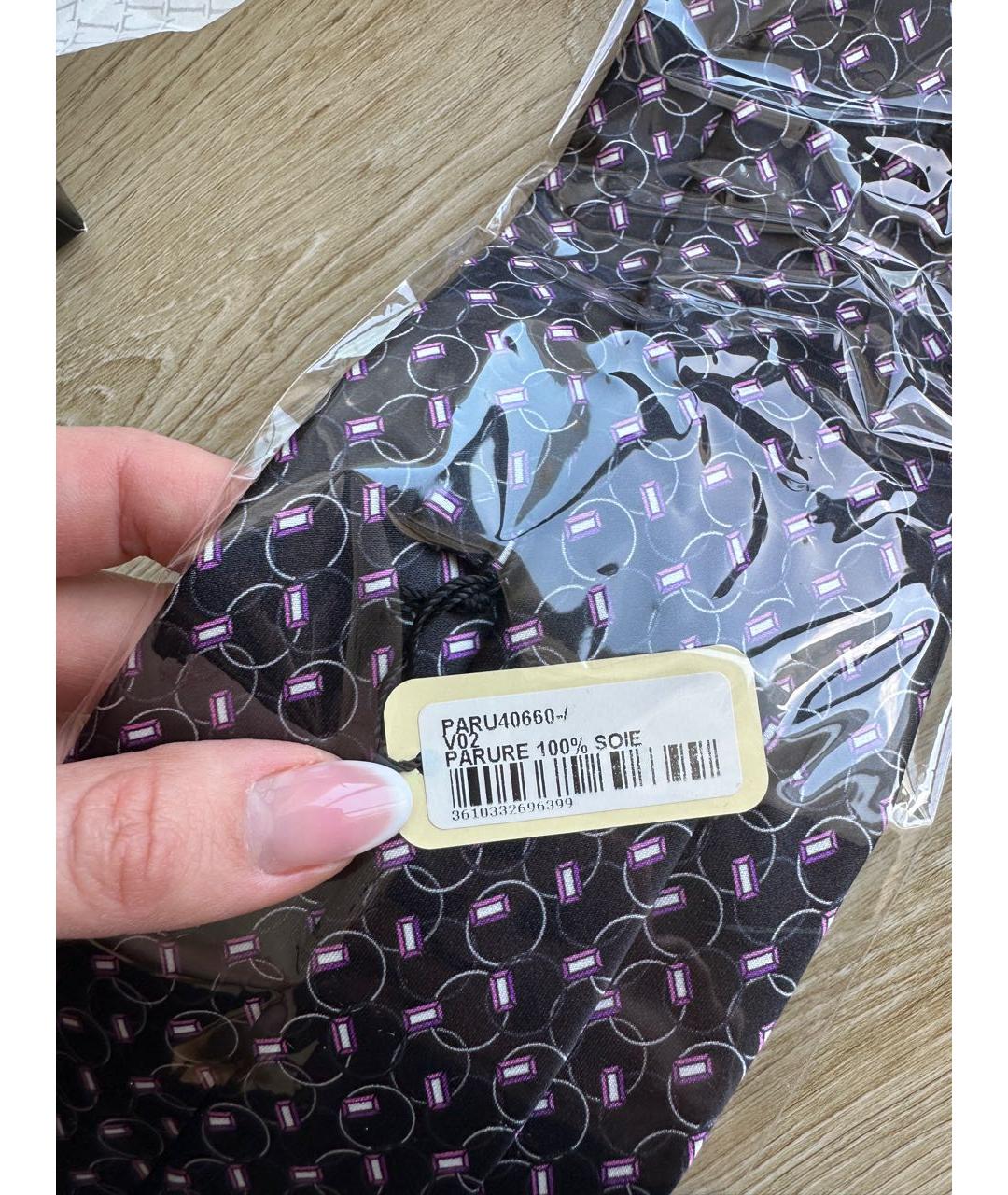 ZILLI Черный шелковый галстук, фото 4