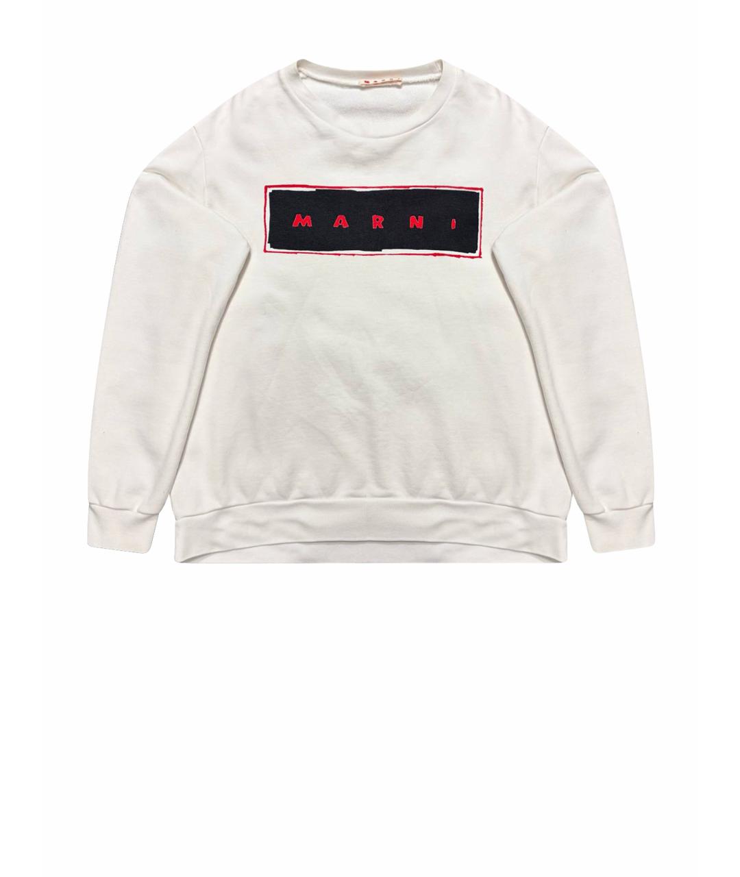 MARNI Белая хлопковая футболка, фото 1