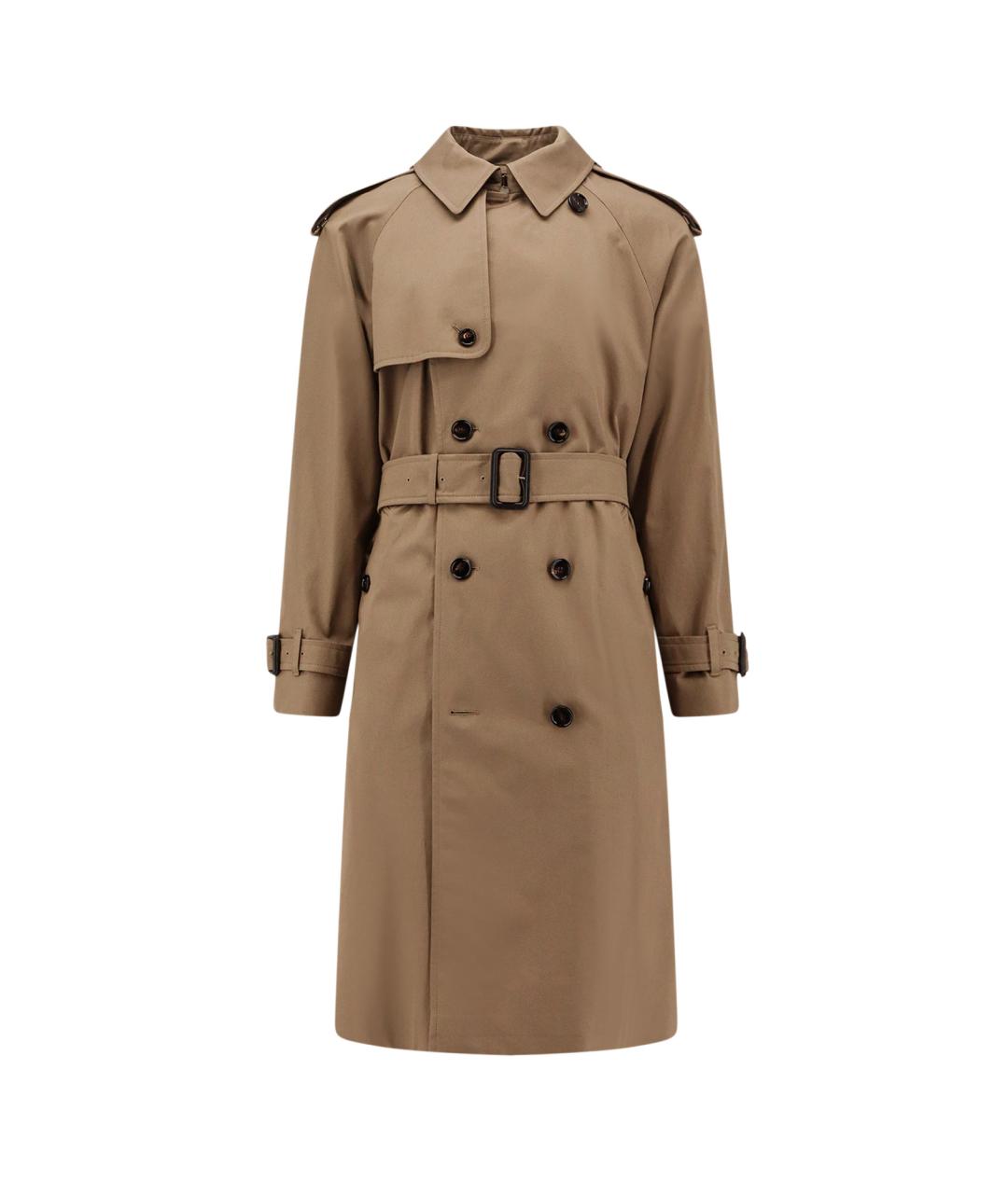 BURBERRY Бежевый хлопковый тренч / плащ, фото 1