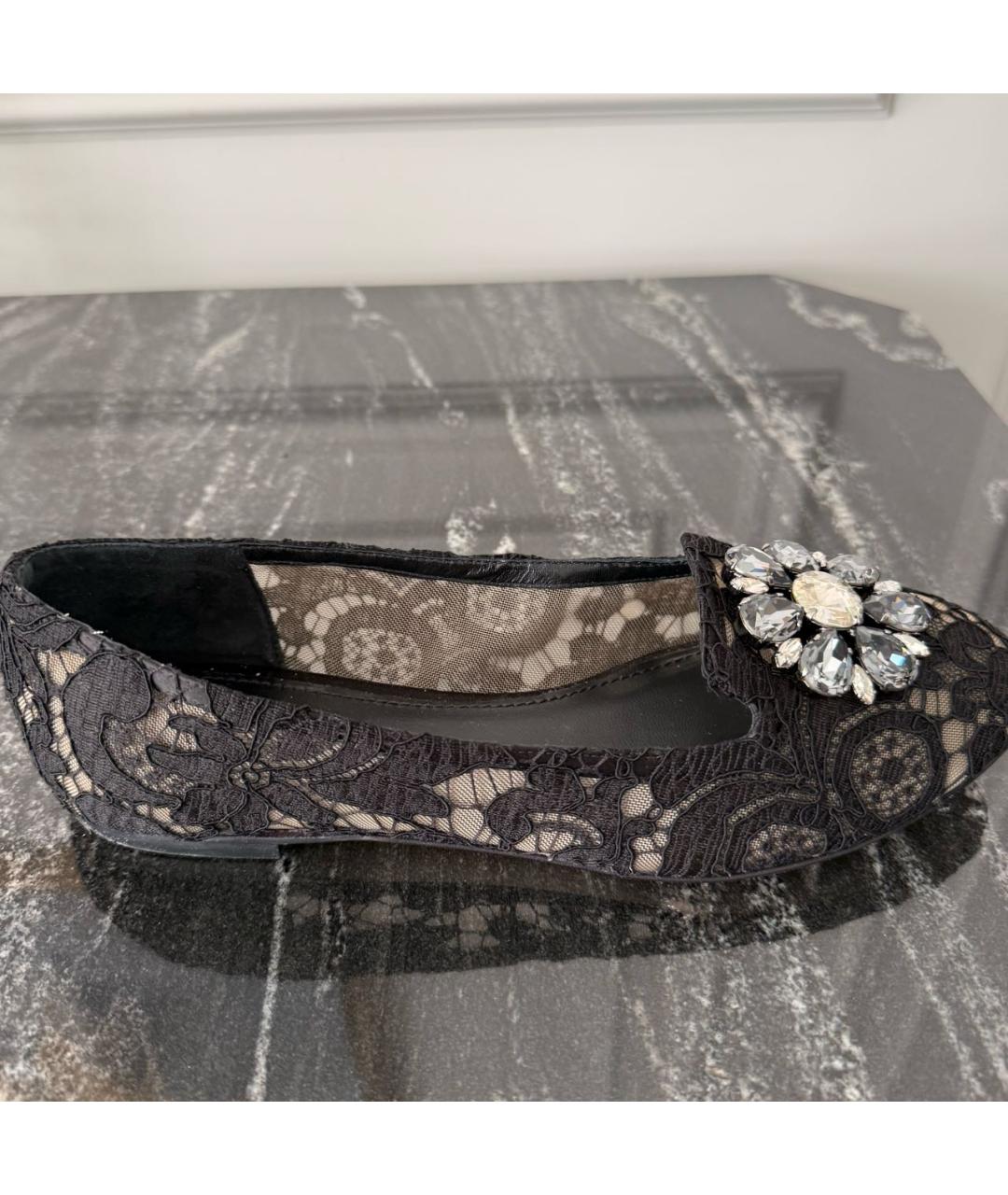 DOLCE&GABBANA Черные балетки, фото 5