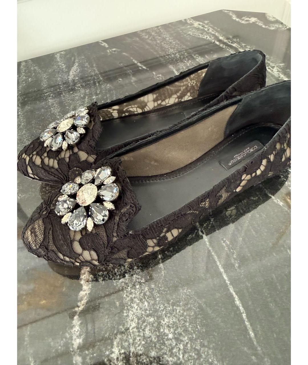 DOLCE&GABBANA Черные балетки, фото 3