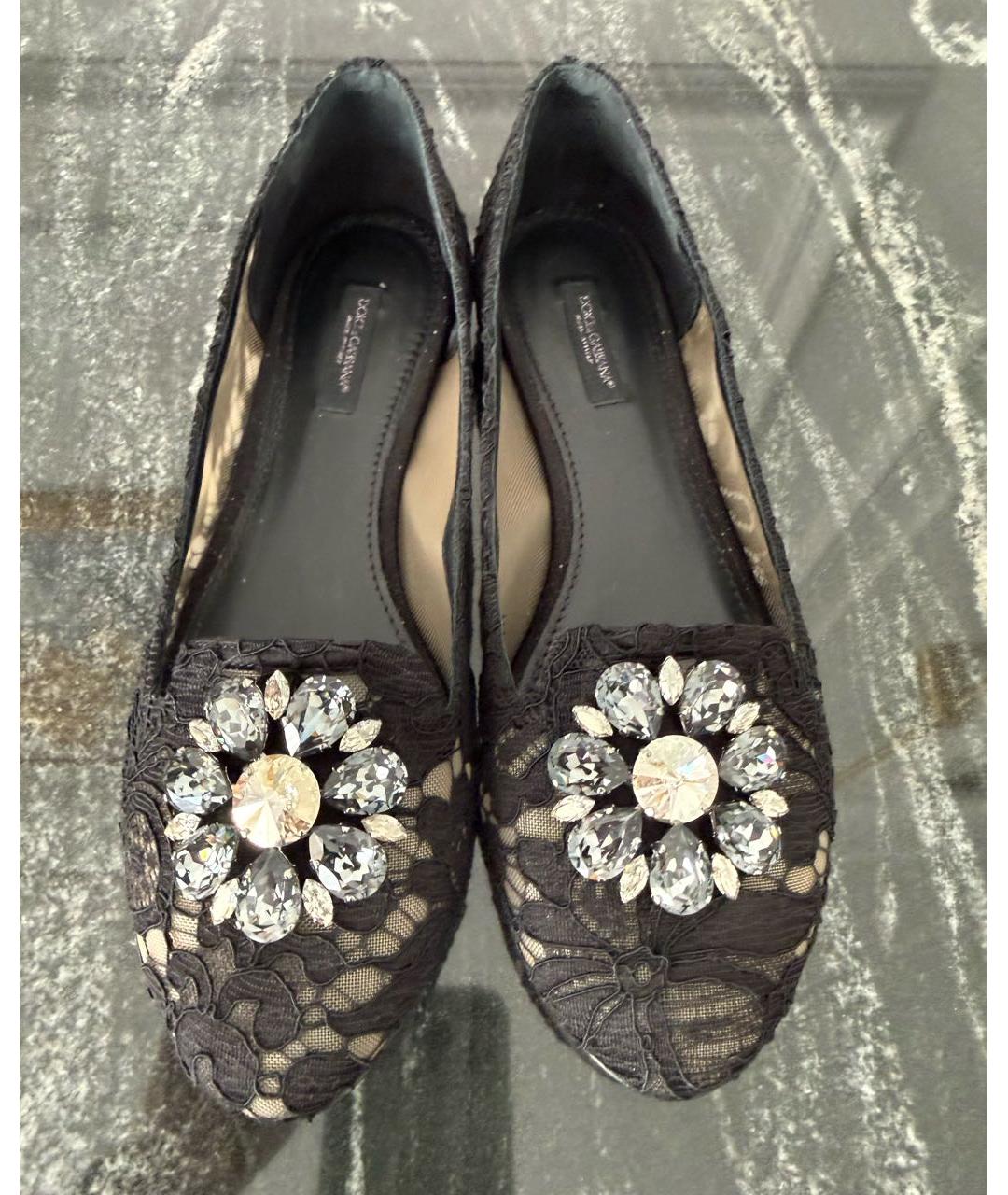 DOLCE&GABBANA Черные балетки, фото 2